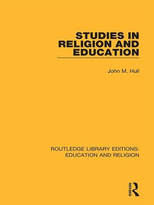 cover image of Studies in Religion and Education